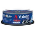 VERBATIM CD-R diskas 80min/700MB 25pack Cake Box 52X Crystal/AZO - 43352