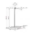 Vogels EFF1135 LCD floorstand silver 25-61cm