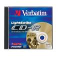 VERBATIM CD-R 80/700MB 52X LightScribe V1.2 Jewel box - 43537