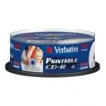 VERBATIM CD-R diskai 80min/700MB 25pack Cake Box 52X PRINTABLE/AZO - 43439